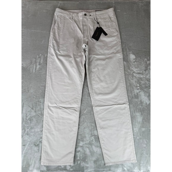 Rag & Bone Standard Chino Pants Mens 36x32 Natural Gray Stretch $228 New NWT